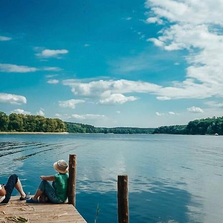 Holzhaus Direkt Am See Priepert Exteriör bild