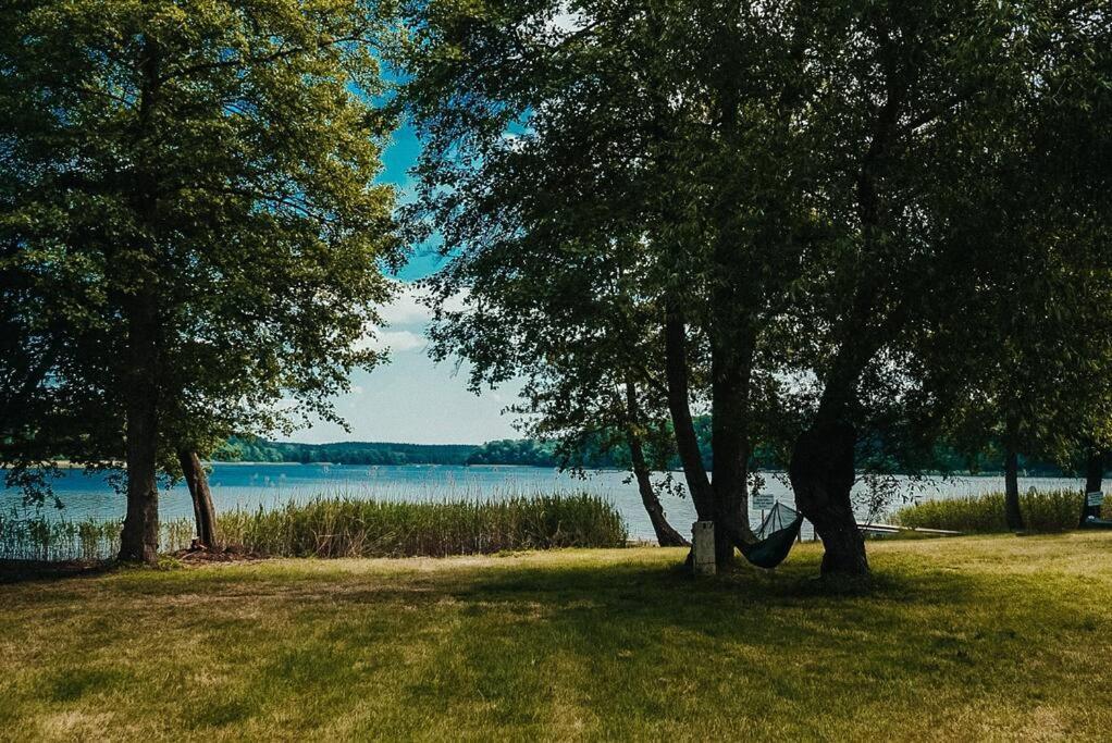 Holzhaus Direkt Am See Priepert Exteriör bild